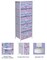 Sorbus Narrow 5 Drawers Nightstand with Steel Frame, Wood Top, Easy Pull Fabric Bins for Home, Bedroom, Office & Dorm